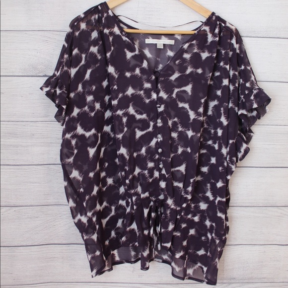 LC Lauren Conrad Tops - 🌸LC Lauren Conrad Purple Short Sleeve Blouse